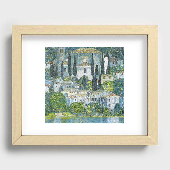 Gustav Klimt - Church in Cassone Recessed Framed Print