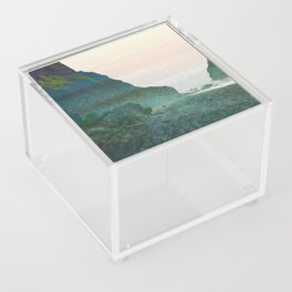 coastal corridor impressionism painted realistic scene Acrylic Box