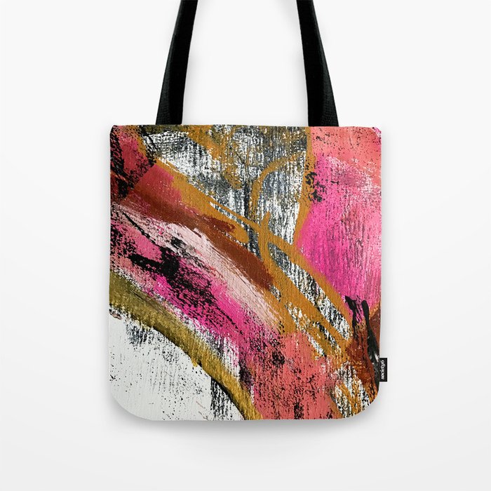 Motivation [3] : a colorful, vibrant abstract piece in pink red, gold ...