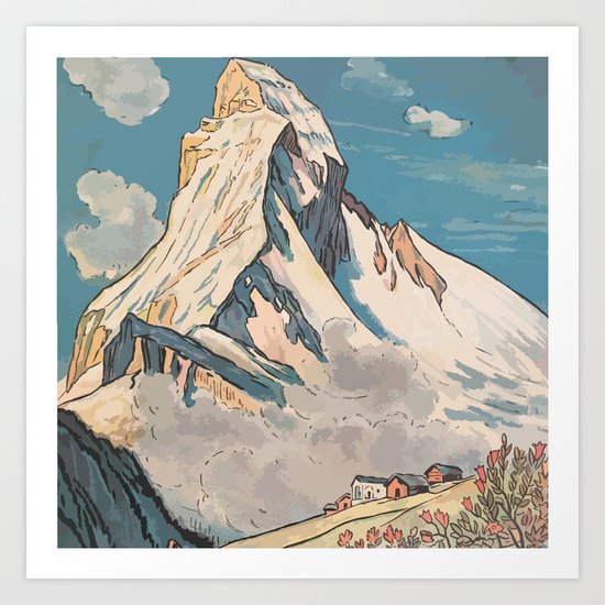 Night Mountains No. 45 Art Print