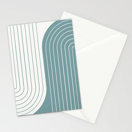 Two Tone Line Curvature LXXXI Stationery Card