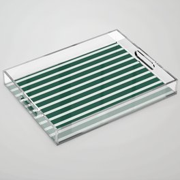 Green Stripes Acrylic Tray