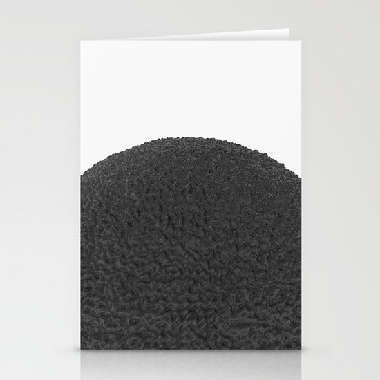 Black sphere Stationery Cards
