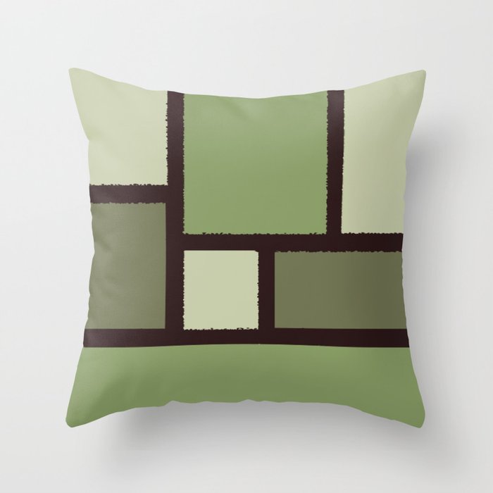 Green and hotsell tan throw pillows