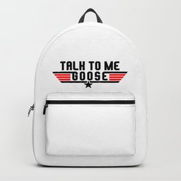 Talk To Me Goose Logo Design Backpack | Topgunmaverick, Usnavy, Aviator, Goose, Tomcruise, Militaryaviation, Topgun, Aviation, 80Smovies, Graphicdesign 