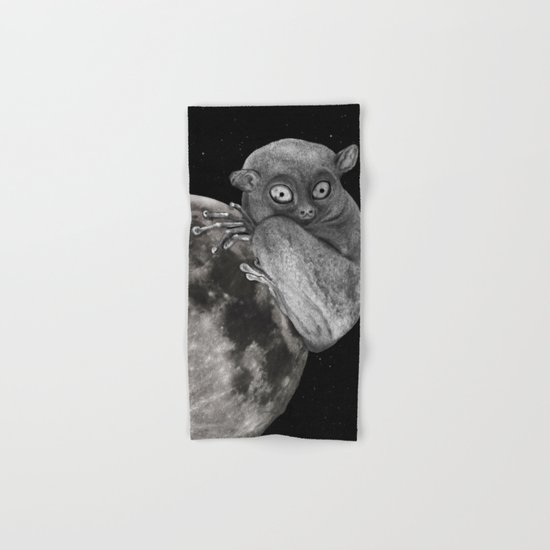 The Tarsius Who Reached His Light Source Hand & Bath Towel