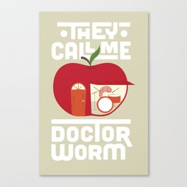 Dr Worm Canvas Print
