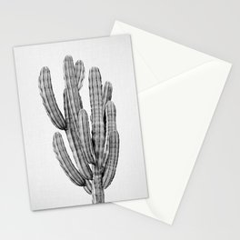 Cactus 3 - Black & White Stationery Card
