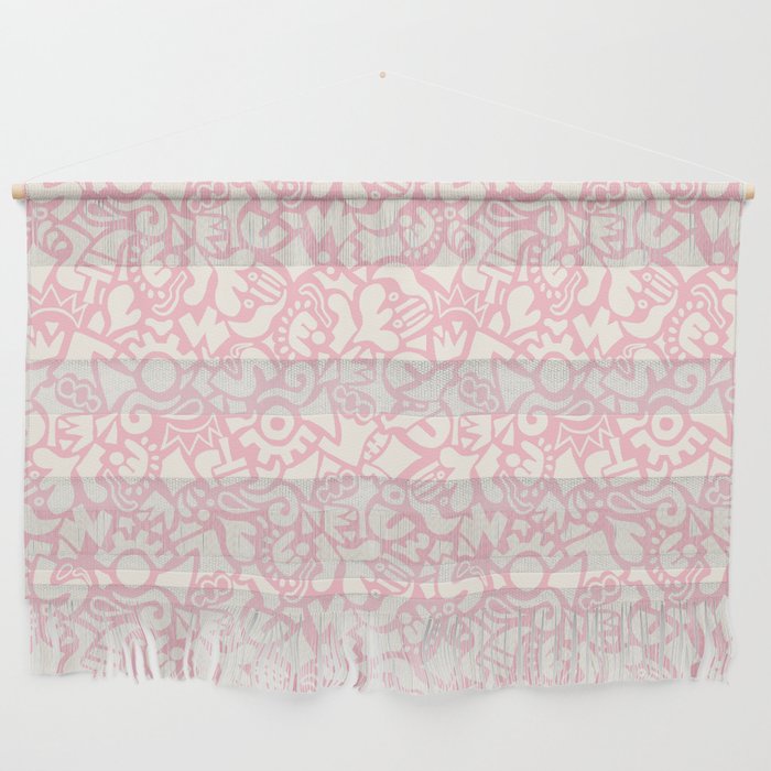 Forms Prints in Pink Wall Hanging