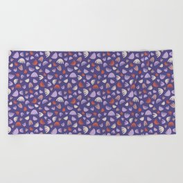 Pattern No.1  flower pattern design by carmen ulbrich design Beach Towel