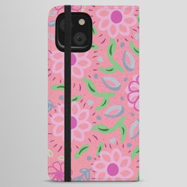 Garden Sunshine Pink iPhone Wallet Case