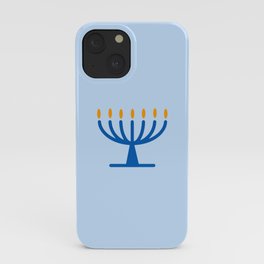 Menorah 26 iPhone Case | Hanukkah, Festivaloflights, Candle, Chanukah, Graphicdesign, Jewish, Moses, Shabbat, Menorah, Lampstand 