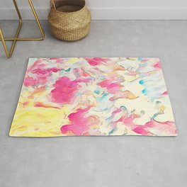 Pink Baby Pastel Colors Abstract Area & Throw Rug