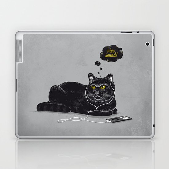 Chilling Cat Laptop & iPad Skin