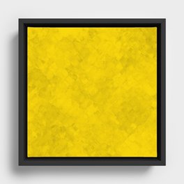 Bright vivid yellow  Framed Canvas