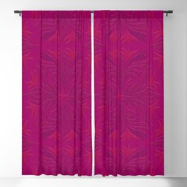 Magenta & Pink Flaming Flower Blackout Curtain