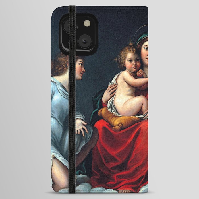 Francesco Albani Madonna with the Child and Angels iPhone Wallet Case