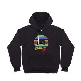 Vintage Distressed Gamer Girl Gaming E Sports Hoody