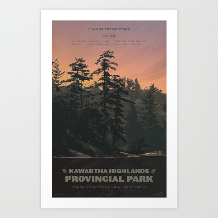 Kawartha Highlands Provincial Park Art Print