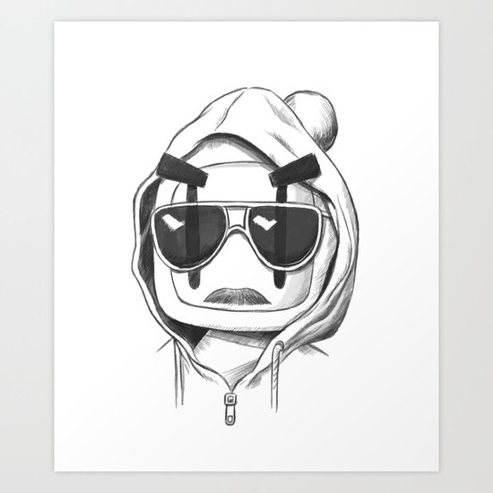 Una-Bomberman Art Print