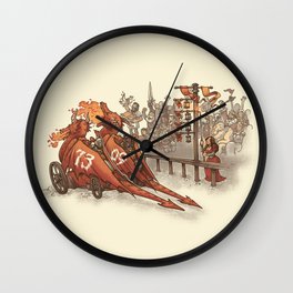 Drag Racers Wall Clock