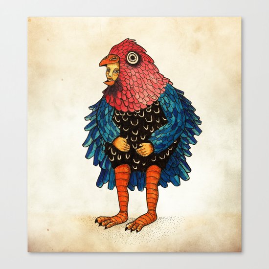 El pájaro Canvas Print