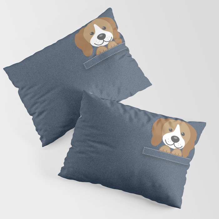 Beagle in a Pocket Pillow Sham