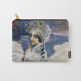 The swan princess female ballet swan lake still life portrait painting by Mikhail Vrubel Carry-All Pouch