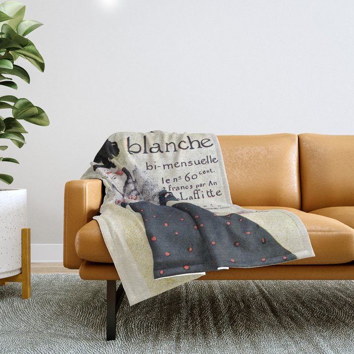 La Revue Blanche Toulouse Lautrec Throw Blanket