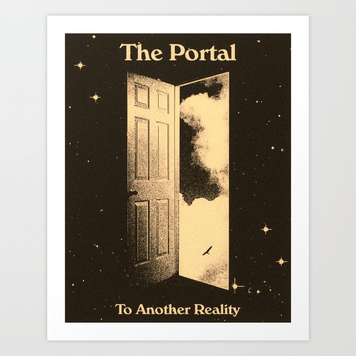 The Portal Retro Space Poster Art Print