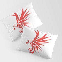 Abstract Red Eagle Pillow Sham