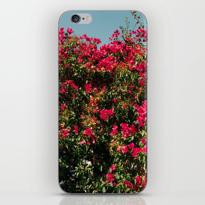 Vintage Flower Festival | Pink Flowers in Bush | Nature & Travel Photography iPhone Skin
