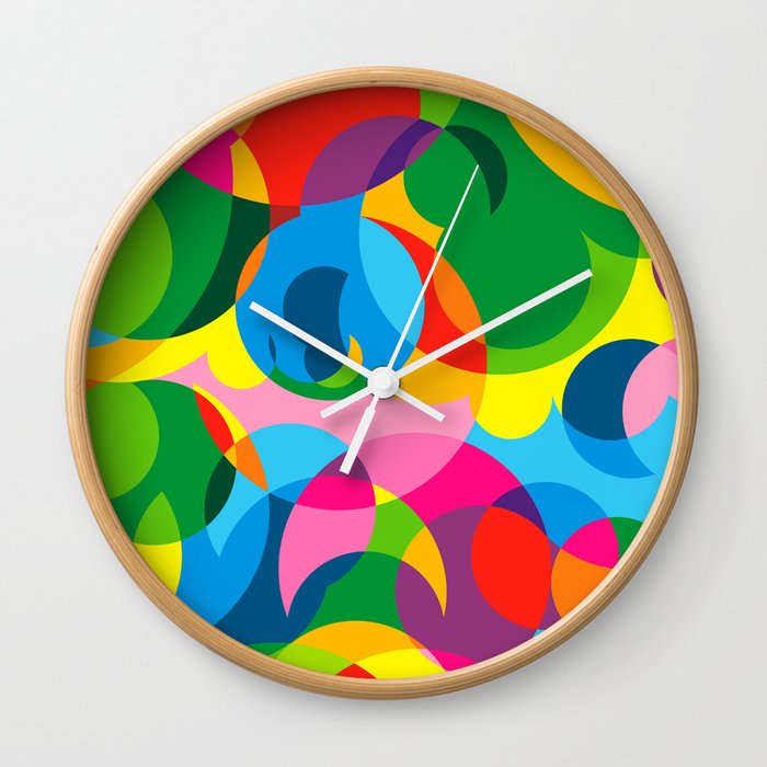 Full Color Abstrackt Artwork Wall Clock