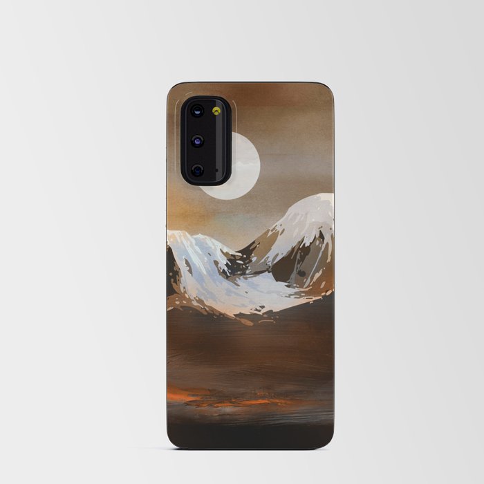 Peaceful Snowy Mountain Sunset Android Card Case