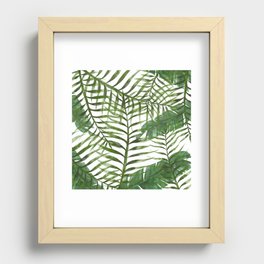 Palm Leaf Print Recessed Framed Print