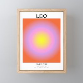 Leo Gradient Print Framed Mini Art Print