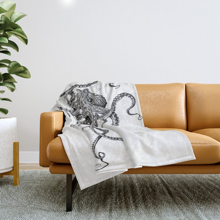 Octopus new arrivals throw blanket