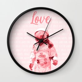 Spaceman AstronOut (Love) Wall Clock