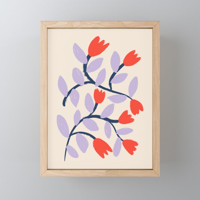 Simple Floral - Very Peri, Red, Blue Wine Chiller by Gabi Thomeu | Society6