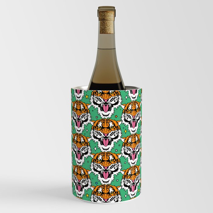 Tropical Jungle Mystic Tiger Year of the Water Tiger Power Green Wine Chiller