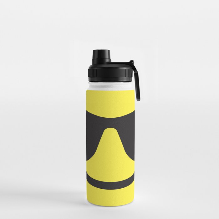 Smiling Sunglasses Face Emoji Water Bottle