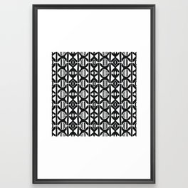 Black and white pattern 36 Framed Art Print