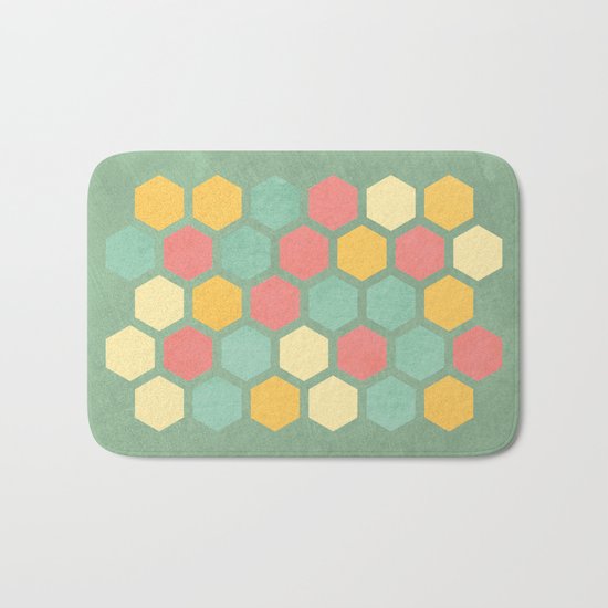 Summer bees, makes me feel fine Bath Mat