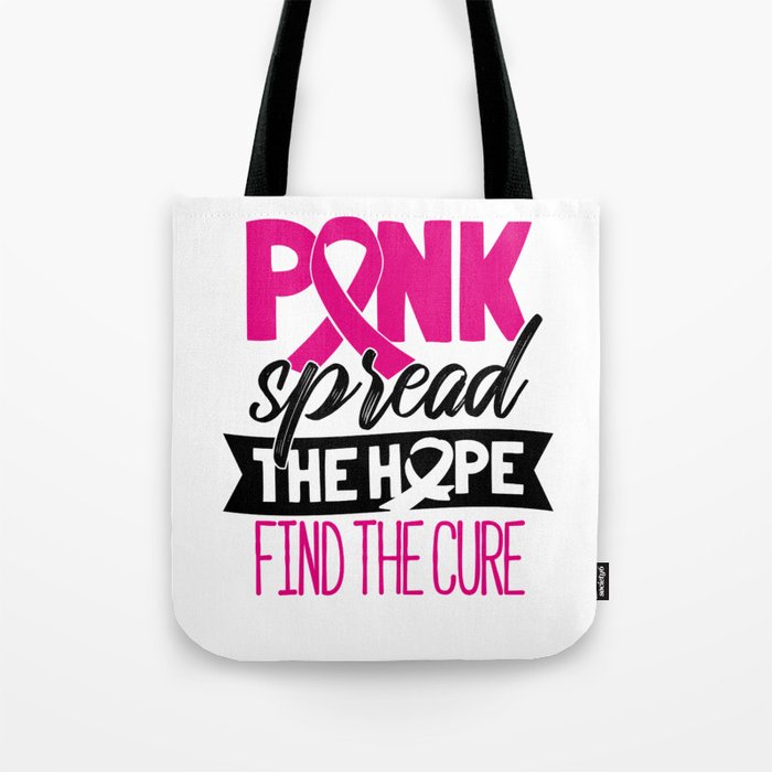 pink ribbon tote bags