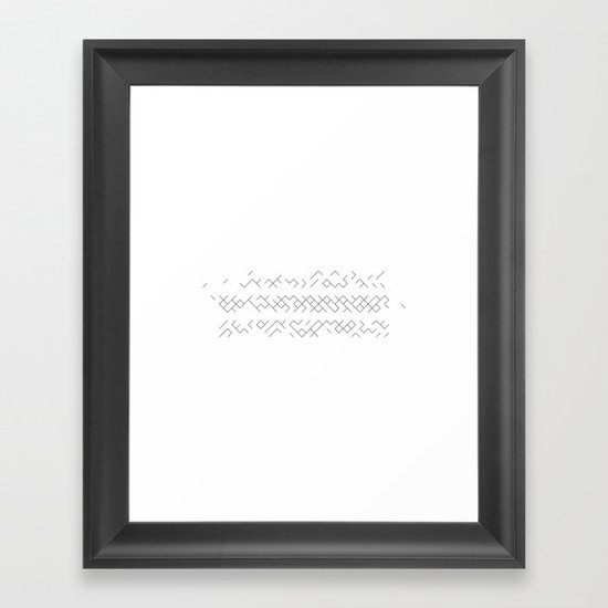 #388 Trails – Geometry Daily Framed Art Print