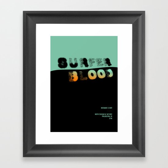 Surfer Blood Framed Art Print