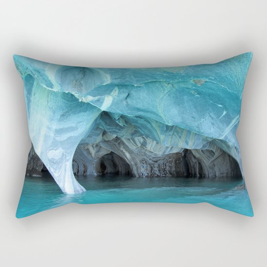 Marble blue 3 Rectangular Pillow