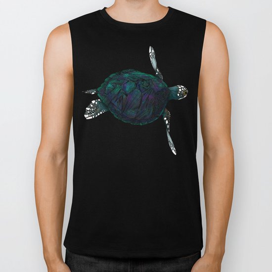 Sea Turtle Biker Tank