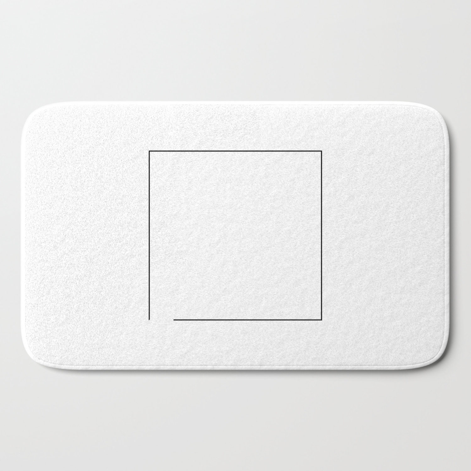 Minimalist Almost Square Bath Mat By Starch Society6