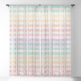 Love Is Love pattern rainbow Sheer Curtain